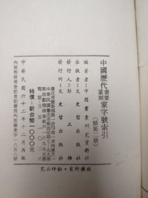 中國歷代书画篆刻家字號索引 上下