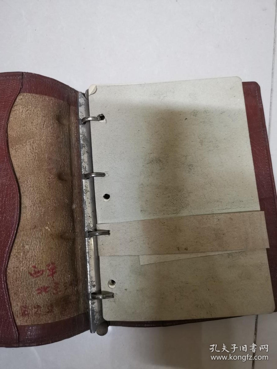 五十年代 羊皮日记本笔记本 未使用完整不缺页