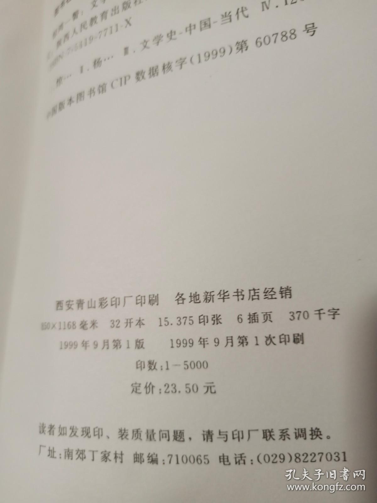 惊鸿一瞥:文学中国:1949-1999