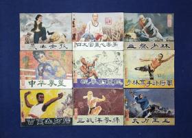 武林故事 （9册全）【血祭少林、白太官毒心害子 、蛇拳打毒蛇、三战洋拳师、大刀王五、燕山女侠、中华拳星、吉万山打擂、少林高手许将军】