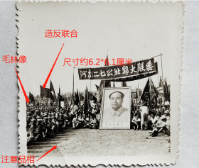 老照片：郑州大学—“河南二七公社郑大联委”，有毛林像，毛泽东同志像等。——校简史：郑州大学，创建于1956年，首任校长：嵇文甫（原名嵇明，字文甫，以字行，河南汲县人，今卫辉市）。2000年7月，与郑州工业大学（1963年创建）和河南医科大学（源于1928年的河南中山大学）三校合并组建新“郑州大学”。【陌上花开系列】