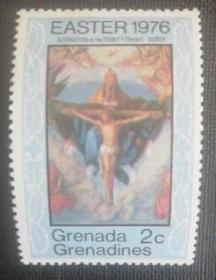 格林纳达邮票：1976年新散票1枚实拍如图收藏保真.