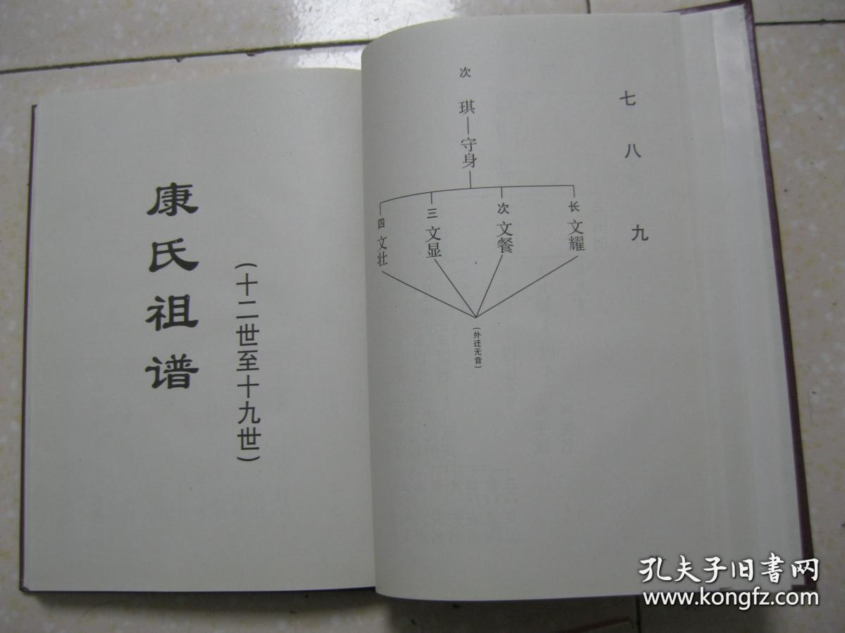 康氏家谱（河南省周口市康楼村一带。字辈：庆平忠晓云月紫秀吉岐喜望伟泽贤景。居住在康湾村、黄滩村、康下楼村、康店村、西华县康桥村、北五庄村、聂堤村、水灌台村、淮阳县七里棚村、陶河村、小康楼村、大康楼村、淮阳县董桥康庄村、张庄村、南康庄村、郭埠口村、东杨庄村、商水县胡吉乡北康庄村等地）