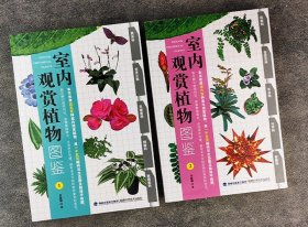 《室内观赏植物图鉴》全2册，铜版纸全彩，收录18科、约1100余种室内观赏植物，手绘栽种步骤图+类似植物比较表+特写生态图，内容通俗易懂，教你轻松种好家里的宠花。