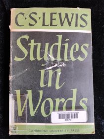 （英文原版）Studies in Words   C. S. Lewis（32开）