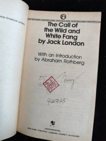 （英文原版）the call of the wild and white fang by Jack London