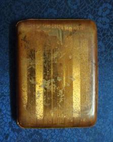 西洋古董收藏品美国20世纪初 埃尔金Elgin精美铜质镀金双排烟盒
FZDL2021050
