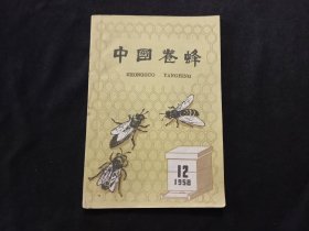 老期刊：中国养蜂（1958年第12期）（总第182期）（品相相对较好）