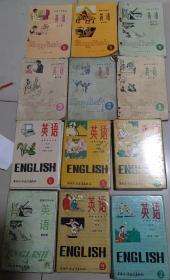 初级中学课本英语全套六本、初级中学课本英语磁带全套六盒6
