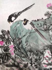 当代著名花鸟画家、新金陵画派重要画家【柳学健】花鸟