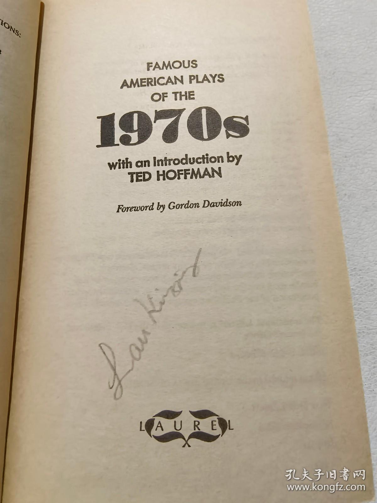 FAMOUS AMERICAN PLAYS OF THE 1970S——20世纪70年代美国著名戏剧