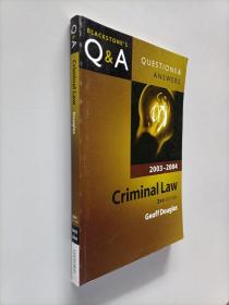 criminal law 2003-2004 (3rd edition)