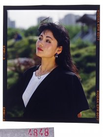 天 4848 八九十年代 美女 挂历 出版用 模特 反转片---长发