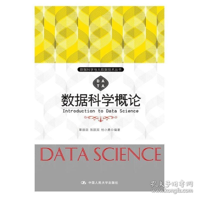 数据科学概论(数据科学与大数据技术丛书) 覃雄派 中国人民大学出版社 9787300252926 正版旧书