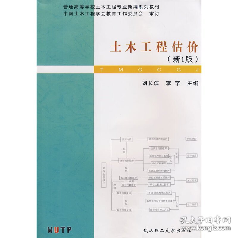 土木工程估价（新1版） 刘长滨 李芊 武汉理工大学出版社 9787562928966 正版旧书
