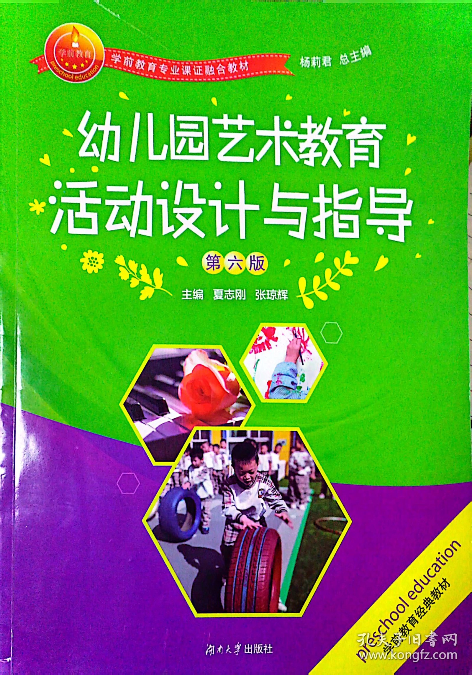 幼儿园艺术教育活动设计与指导(第六版第6版） 夏志刚 张琼辉 湖南大学出版社 9787566713261 正版旧书