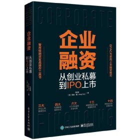 企业融资 从创业私募到IPO上市 马瑞清 电子工业出版社 9787121443916 正版旧书