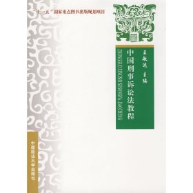 中国刑事诉讼法教程 王敏远 中国政法大学出版社 9787562033462 正版旧书