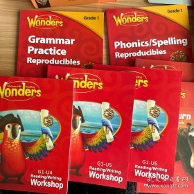 McGraw-Hill Reading Wonders reading/writing workshop G1-U1、U2、U3、U4、U5、U6 + Grade1 U1-U3、U4-U6 + Grammar Practice Reproducibles、Phonics/Spelling Reproducibles 10册合售