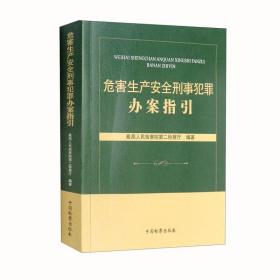 危害生产安全刑事犯罪办案指引、