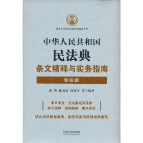 中华人民共和国民法典条文精释与实务指南：物权编