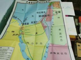 中学历史教学参考挂图：新航路发现图、美洲印第安人三大文化中心区、阿拉伯的扩张、15世纪的意大利、亚历山大帝国、巴勒斯坦分治及中东战争、第一国际在欧洲的活动、16世纪德国农民战争、古代希腊、古代罗马、古代印度  11幅挂图