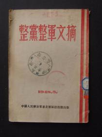 整党整军文摘（1948年3月东北军区政治部出版）