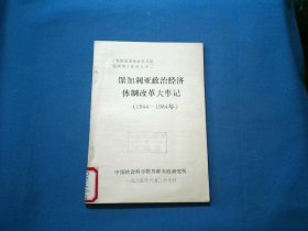 保加利亚政治经济体制改革大事记（1944--1984）