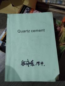 Quartz  cement