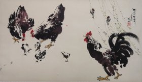 朝鲜画金民（金成民） 大吉大利 2013年 117 x 67cm