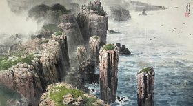 朝鲜画石礼珍 东海的圣地丛石亭 2006年 123 x 68cm