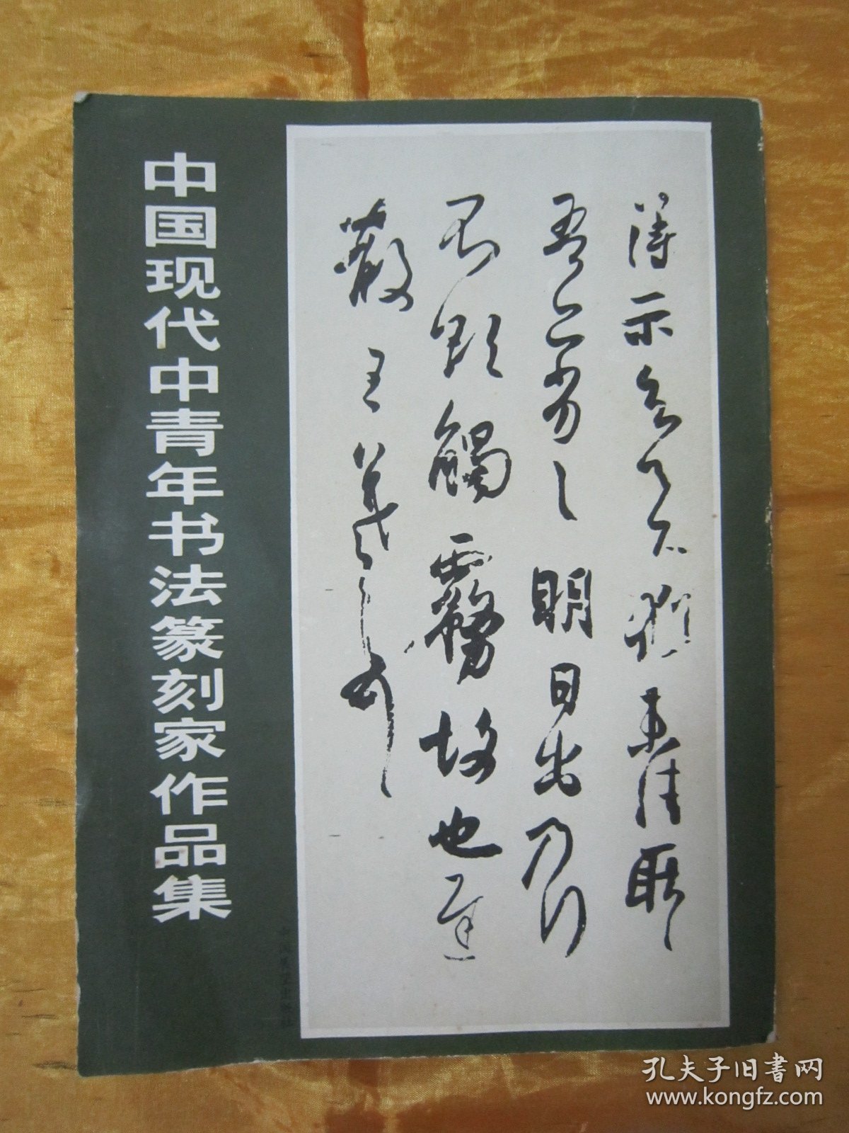 初版一印16开大本彩印《中国现代中青年书法篆刻家作品集》，中国书法丛书编辑部 编辑，16开大本，平装一册全。“中国展望出版社”1985年7月，一版一印精印刊行。封面设计精美，品佳如图！