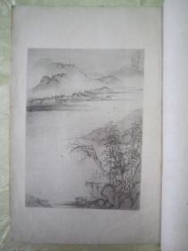 稀见民国初版一印线装“珂罗版精印美术作品图集”《张君度仿宋元诸家册》，八开大本，白纸线装珂罗版精印一册全。“上海有正书局”民国五年（1916）十月，初版一印线装珂罗版精印刊行。内有精美书画作品数幅。版本罕见，品如图！