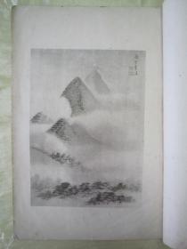 稀见民国初版一印线装“珂罗版精印美术作品图集”《张君度仿宋元诸家册》，八开大本，白纸线装珂罗版精印一册全。“上海有正书局”民国五年（1916）十月，初版一印线装珂罗版精印刊行。内有精美书画作品数幅。版本罕见，品如图！