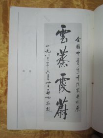 初版一印16开大本彩印《中国现代中青年书法篆刻家作品集》，中国书法丛书编辑部 编辑，16开大本，平装一册全。“中国展望出版社”1985年7月，一版一印精印刊行。封面设计精美，品佳如图！