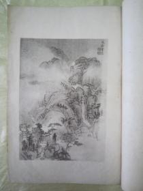 稀见民国初版一印线装“珂罗版精印美术作品图集”《张君度仿宋元诸家册》，八开大本，白纸线装珂罗版精印一册全。“上海有正书局”民国五年（1916）十月，初版一印线装珂罗版精印刊行。内有精美书画作品数幅。版本罕见，品如图！