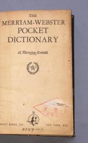 【英文原版 精装】THE MERRIAM-WEBSTER POCKET DICTIONARY（韦氏袖珍字典）