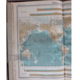1922年 World bathy orographical 深海地形图