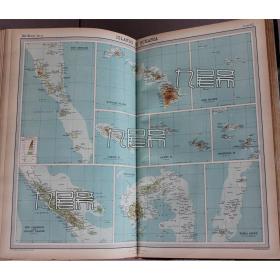 1922年 Islands of Oceania 大洋洲岛屿地图