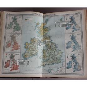 1922年  British Isles - vegetation & climate 英国不列颠群岛的植被和气候