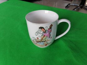 老唐山款茶杯1980年【陡电锅炉】文明生产纪念