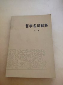 哲学名词解释 下册