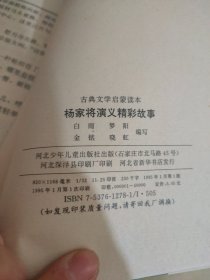 杨家将演义精彩故事