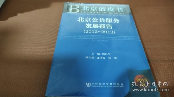 北京公共服务发展报告（2012-2013）