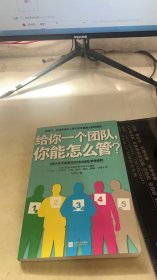 给你一个团队，你能怎么管？