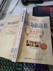 你在为谁读书：一位CEO给青少年的礼物青春励志典藏版成才胜经