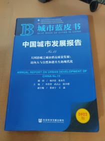 城市蓝皮书：中国城市发展报告2022