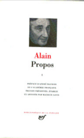 ALAIN Propos (1906-1936), tome I LA PLEIADE 七星文库 法语/法文原版 小牛皮封皮 23K金书名烫金 36克圣经纸可以保存几百年不泛黄