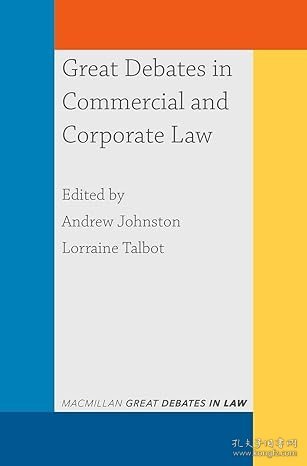 【BOOK LOVERS专享320元】Great Debates in Commercial and Corporate Law: 12 (Great Debates in Law)  英文英语原版
