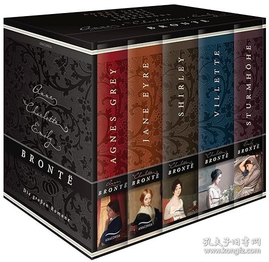 【BOOK LOVERS专享495元】德语德文原版 勃朗特姐妹 小说集 精装五卷函套版 Brontë Die großen Romane 简·爱/呼啸山庄/艾格妮丝·格雷/维莱特/谢莉